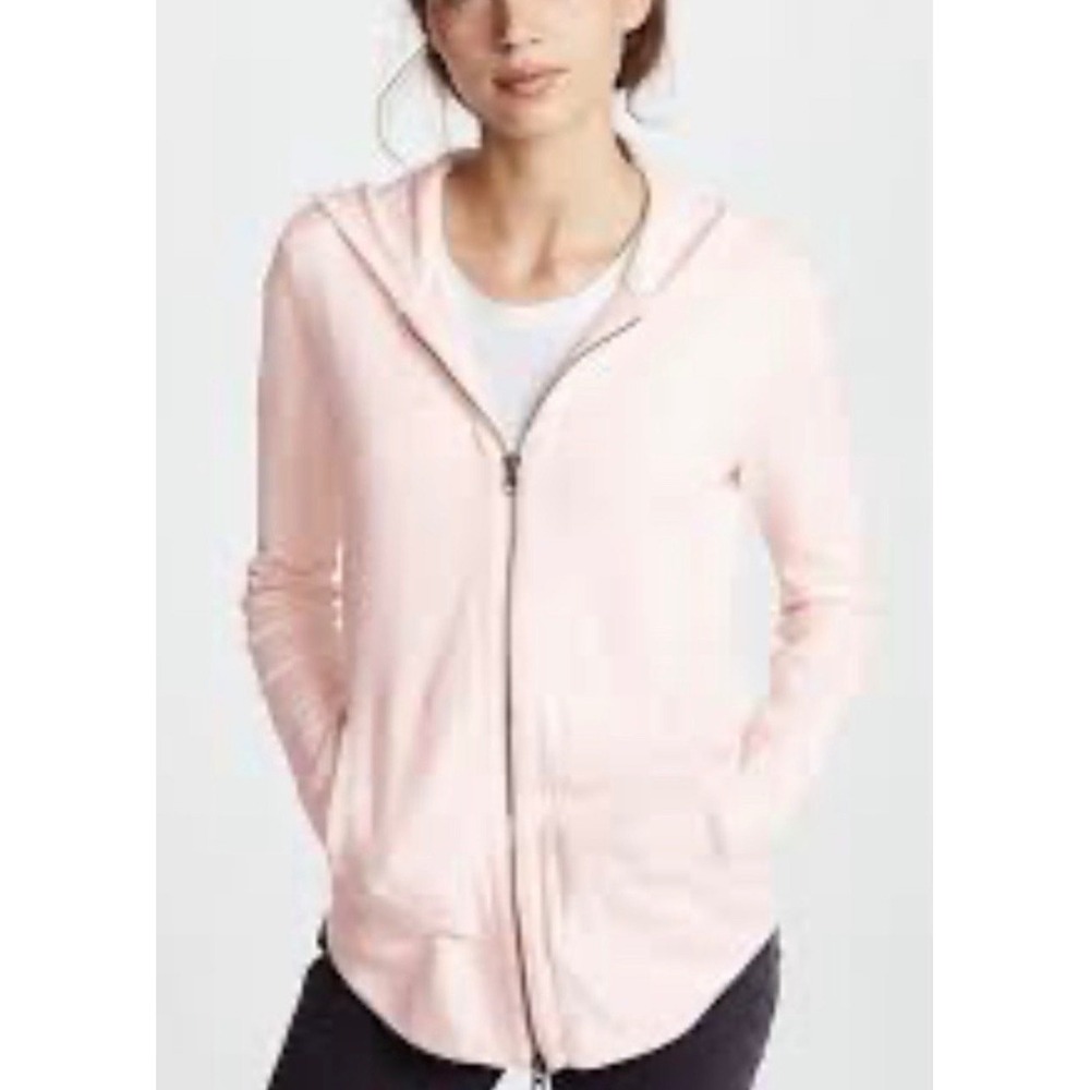 Antonio Thomas Melillo ATM Pink French Terry Zip-Front Hoodie Size‎